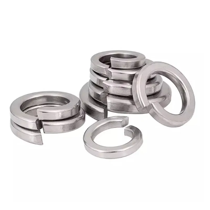 10-100pc 2# 4# 6# 8# 10# 12# 1/4 5/16 3/8 7/16 1/2 304 A2 Stainless Steel US UK Standard Spring Washer Split Lock Elastic Gasket