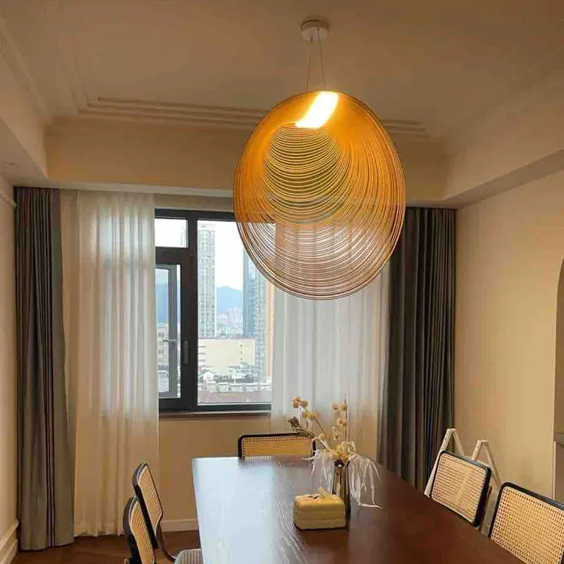 

Nordic wooden pendant light, personalized bird's nest, warm pendant light, dining room, coffee shop, bedroom decoration light