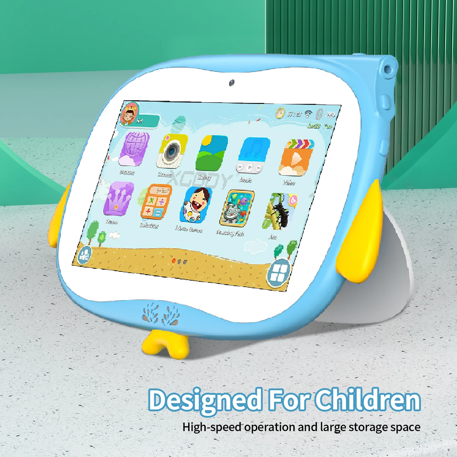 Sauenaneo-Tableta en hebreo de 7 pulgadas para niños, dispositivo con Android 2024, 4GB, 64GB, cuatro núcleos, WIFI, Google Play, 9,0 mAH, novedad