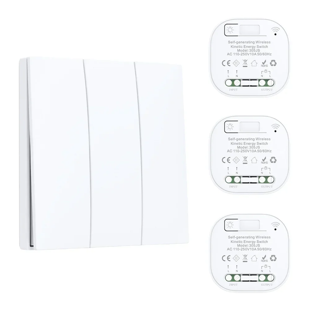 Home Lighting Control Wireless Switch User Friendly Remote Control Switch No Wiring Required Multi-light Control