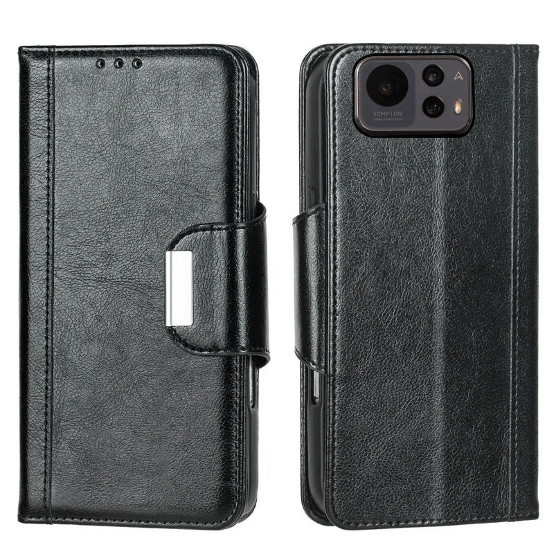 

Magnetic button Flip PU leather card Slot Wallet Cover For Asus Zenfone 12 11 Ultra 8 Flip 7 Pro 9 10 Fall prevention phone Case