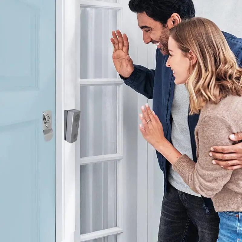 Pegangan bel pintu Anti Maling, cincin pemegang bel pintu Video braket bel pintu kamera dudukan cincin bel pintu