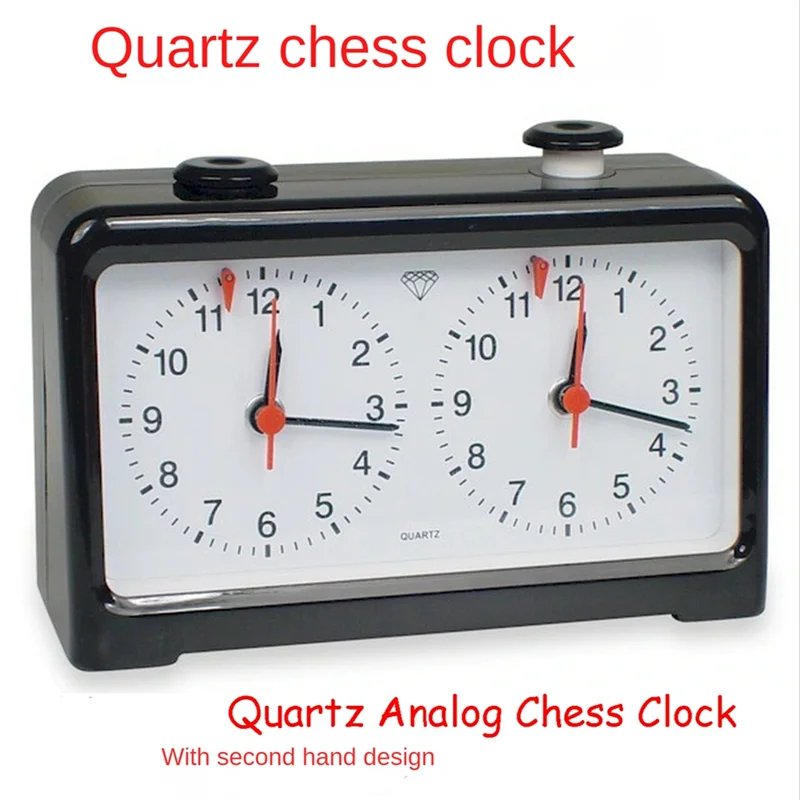 Chess Clock Timer Quartz Analog Chess Clock Professional Tournament Analog Chess Clock Timer for Game