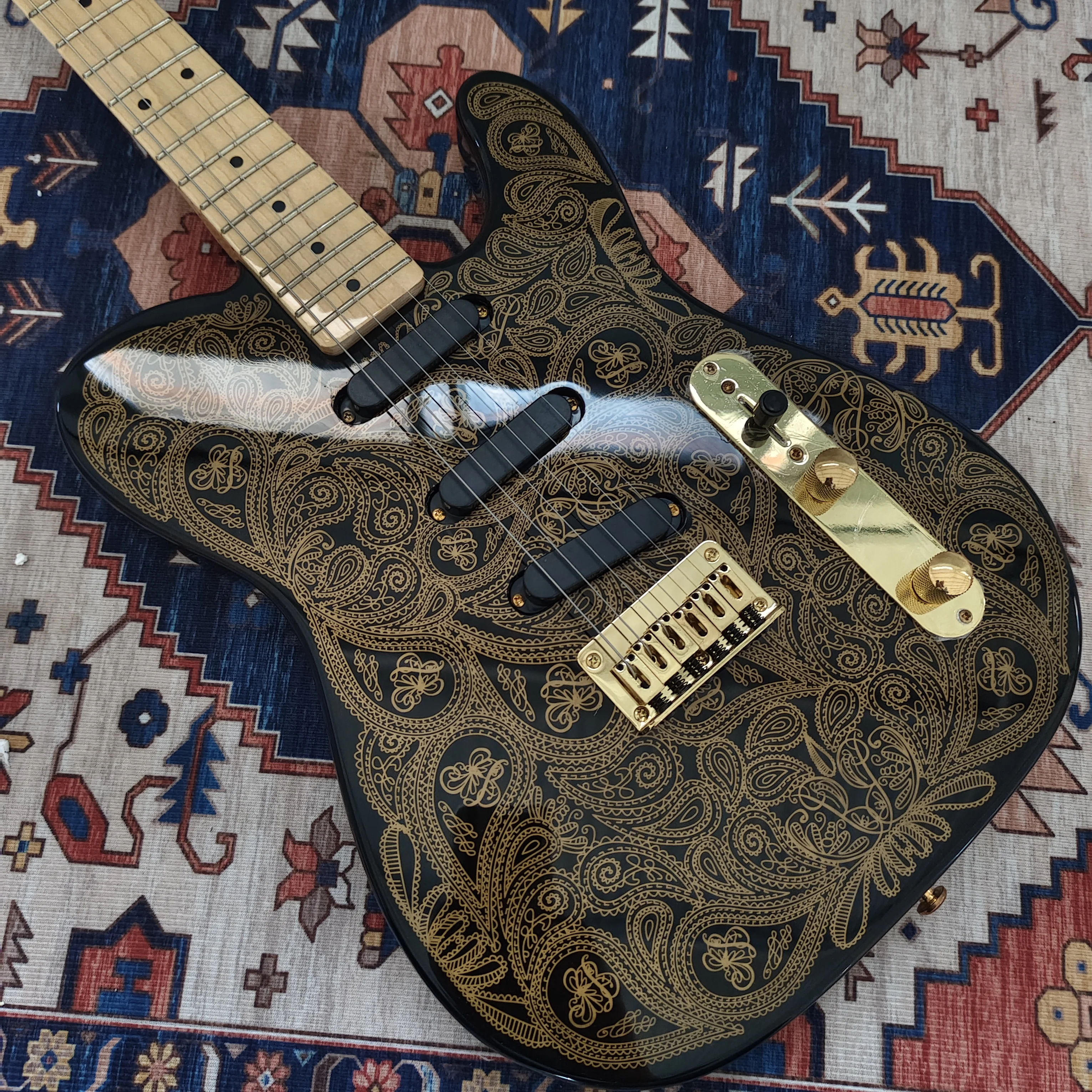 high quality GODEN TL Electric Guitar Mahogany Body Maple Fingerboard free shipping