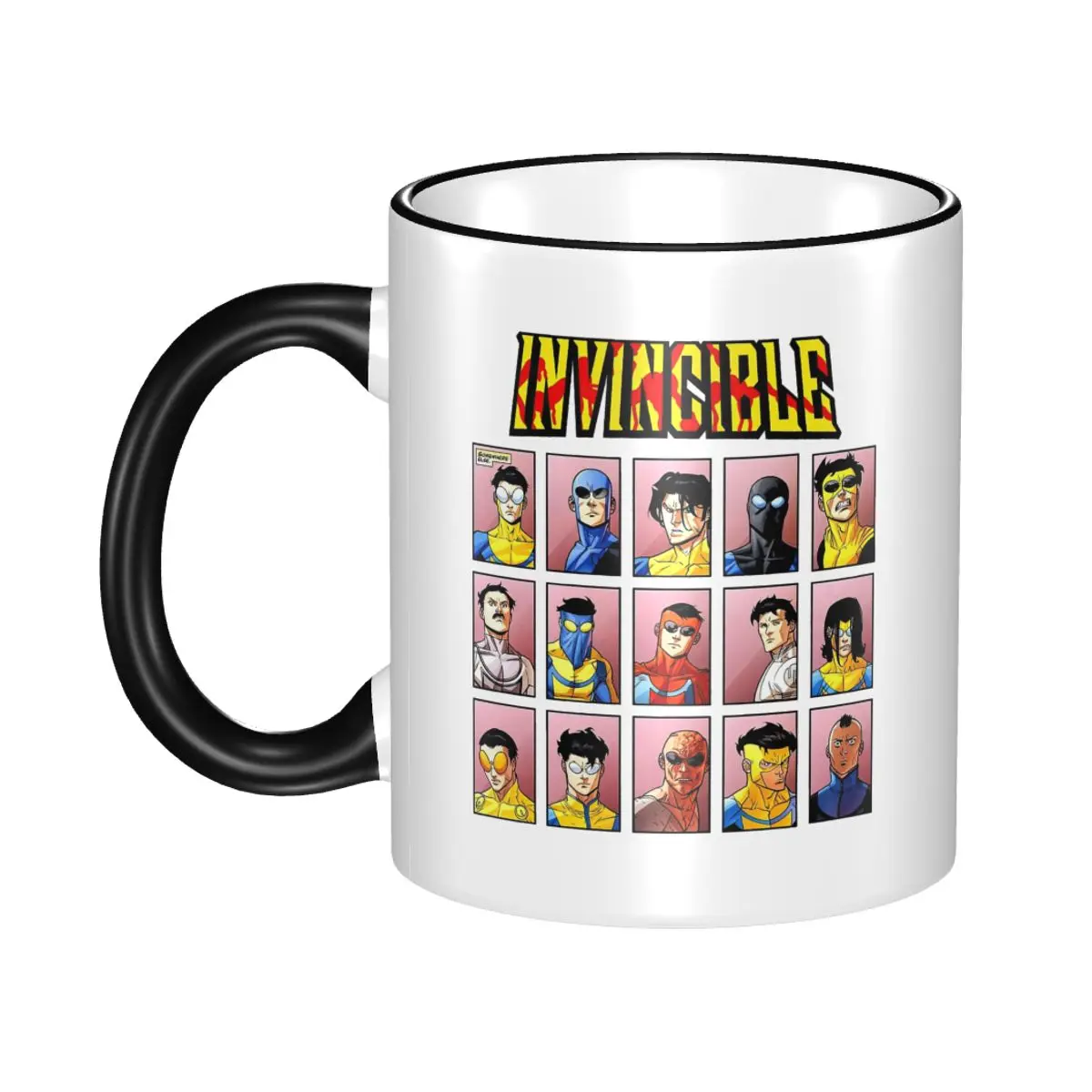 Invincible Superhero Characters Mug Fun Coffee Cup Gifts For Kids Adult