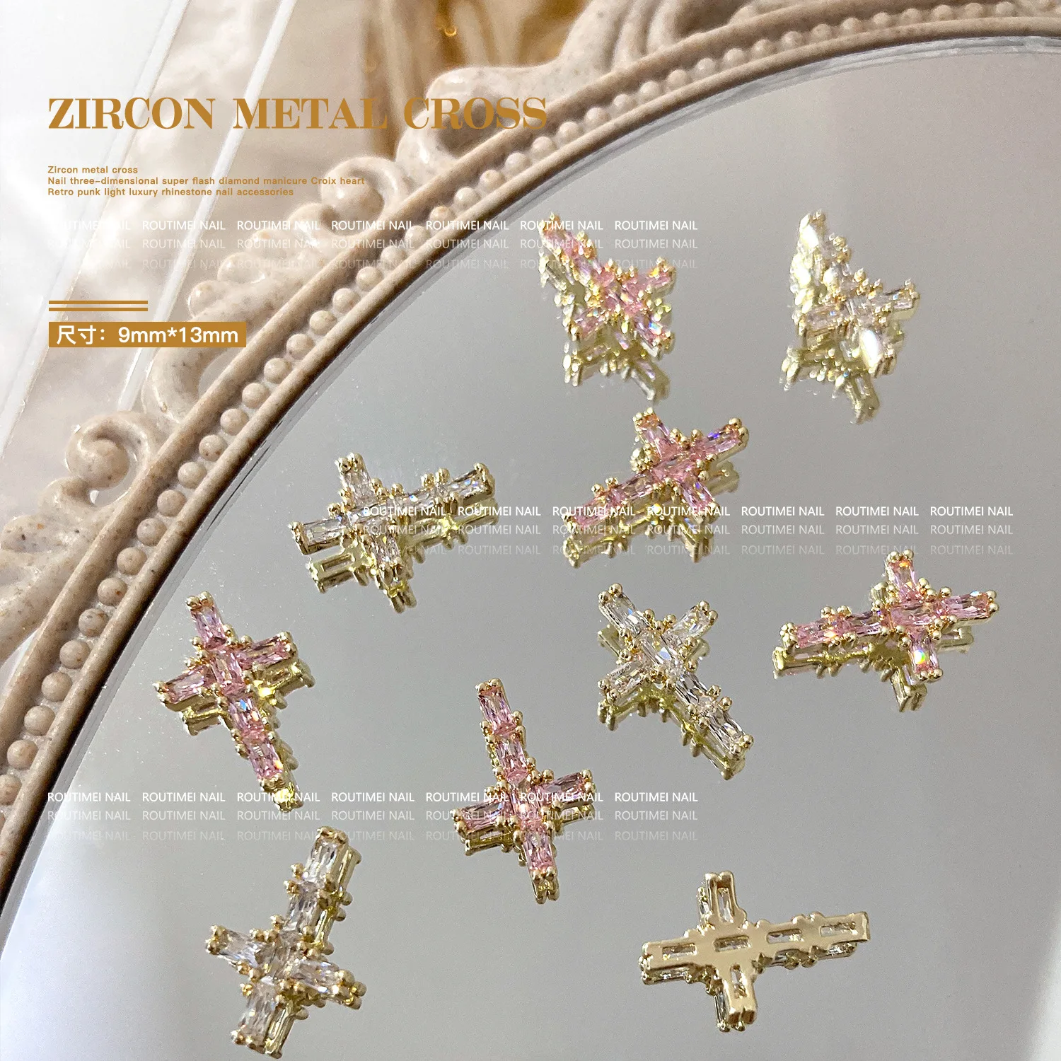 10Pcs Luxury Zircon… - image