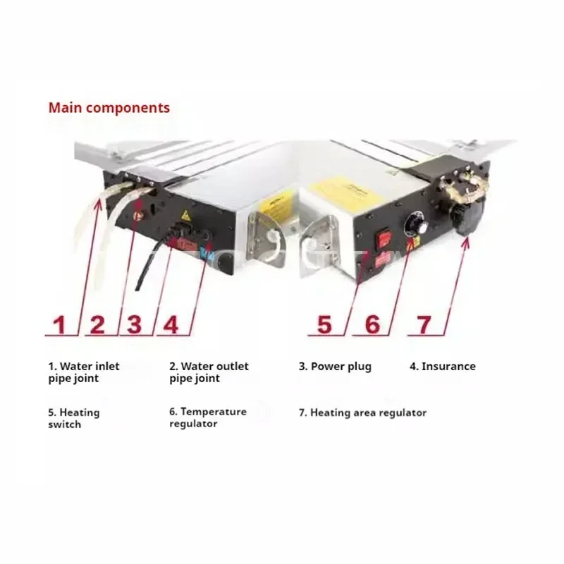 Mesin Bending OK akrilik pemosisian sudut, mesin Bending OK akrilik, lembar plastik PVC, mesin Bending OK panas, kotak lampu akrilik ~ 1000W/1500W