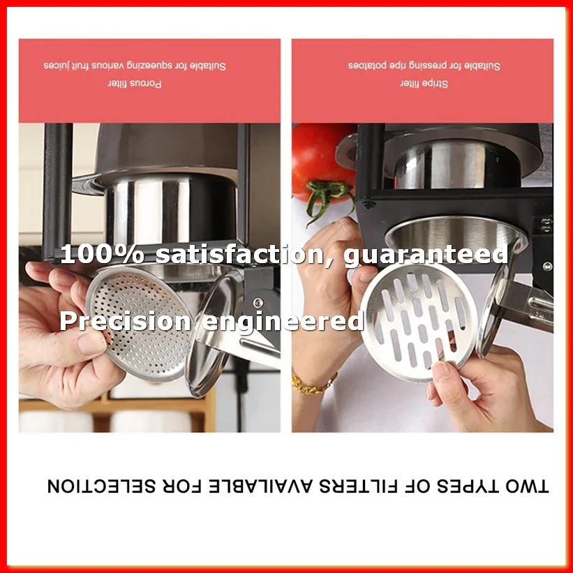 

304 Stainless Steel Squeezer Juicer Hand Citrus Manual Juicer Portable Juicer for Kitchen Bar Restaurant-ROWI