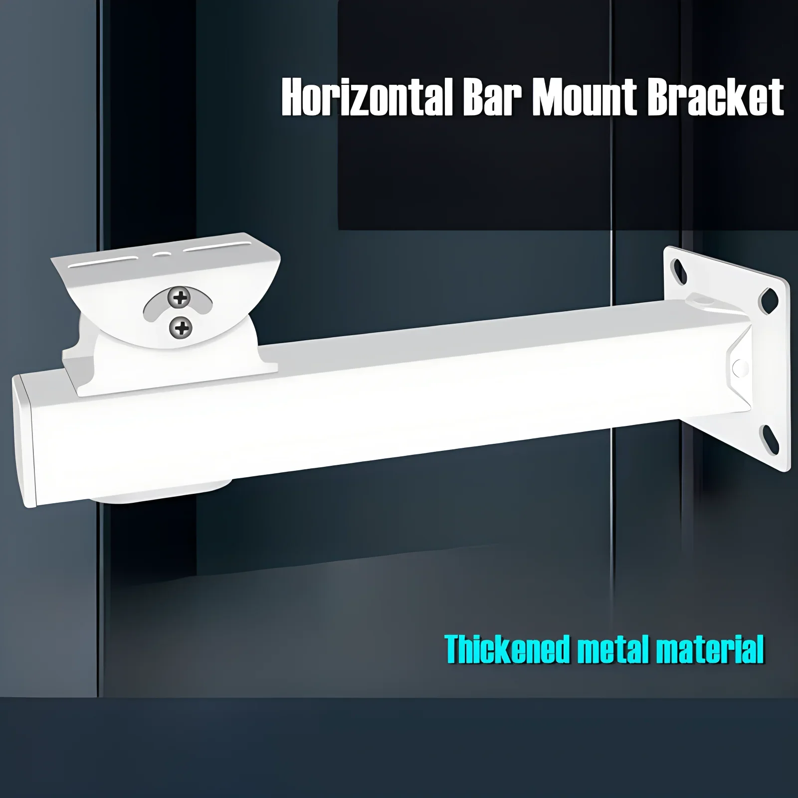 دعامة تثبيت على الحائط عالمية لكاميرا الأمان، قابلة للتعديل في الأماكن المغلقة/الخارجية، ذراع أفقية متقاطعة، دعامة معدنية على الحائط