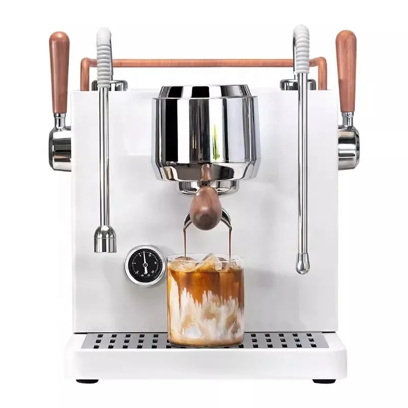 Espresso Coffee Machine Cappuccino Latte And Mocha Semi Automatic Italian Concentrate Integrated Coffee Machine For Milktea Shop