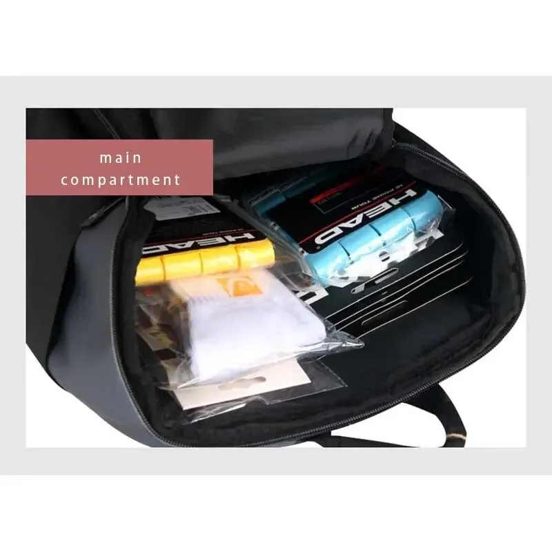 HEAD Djokovic Series Tennis Backpack 1-2 Pack Men's and Women's Sports Bag Badminton Backpack Independent Shoe Compartment