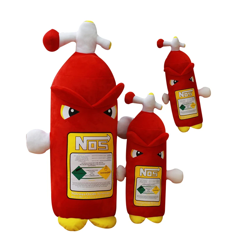 Simulação Extintor De Pelúcia Brinquedo, Macio NOS Travesseiros, Óxido Nitroso Frasco Travesseiro, Encosto de Cabeça Almofada, Encosto para Home Decor