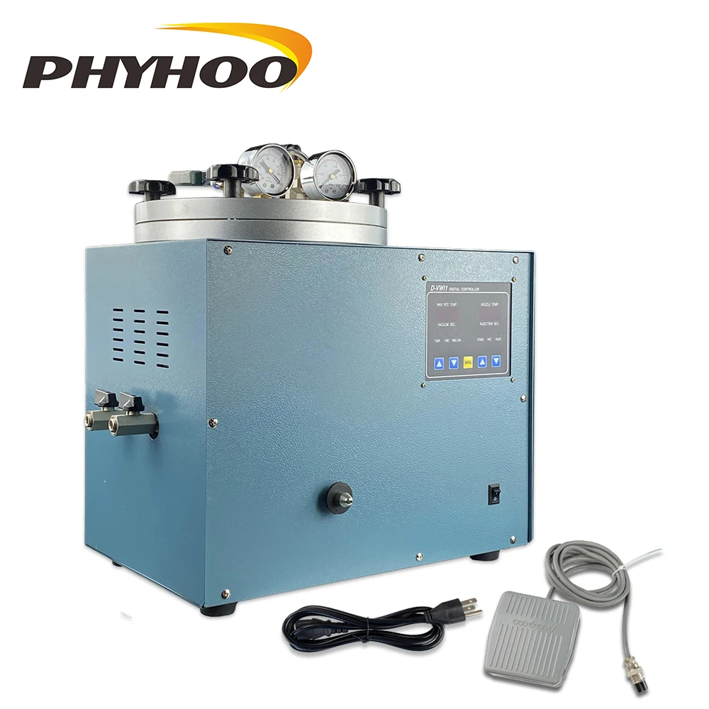 PHYHOO Digital Vacuum Wax Injector Automatic Wax Injection  Machine Jewelry Making Equipment 220v