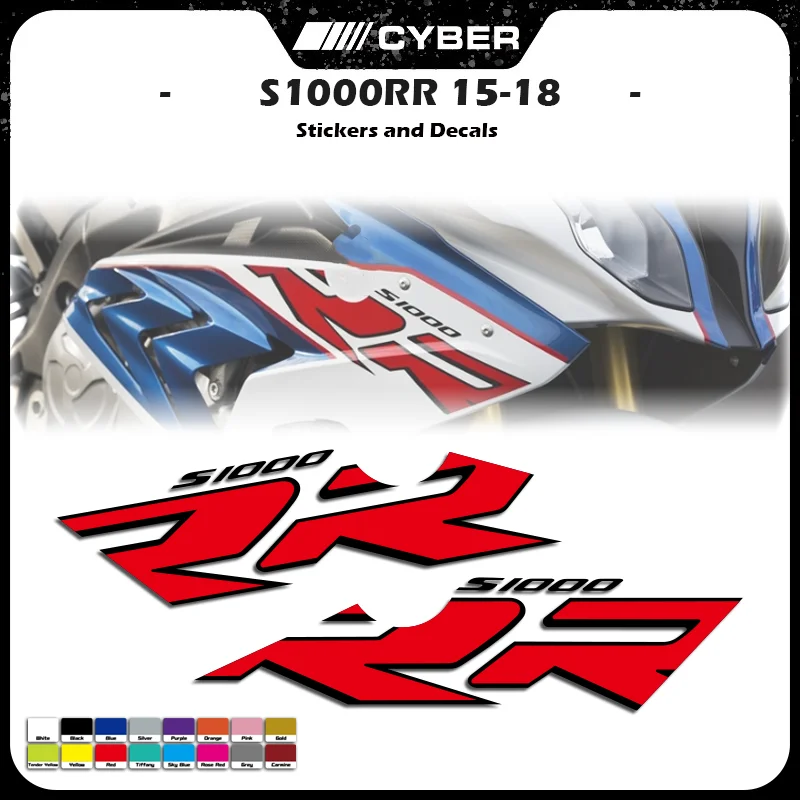 For BMW S1000RR HP4 S1000 RR 2015-2018 Motorcycle Fairing Shell Sticker Decal S1000RR Logo Body Stickers 1516 17 18 19