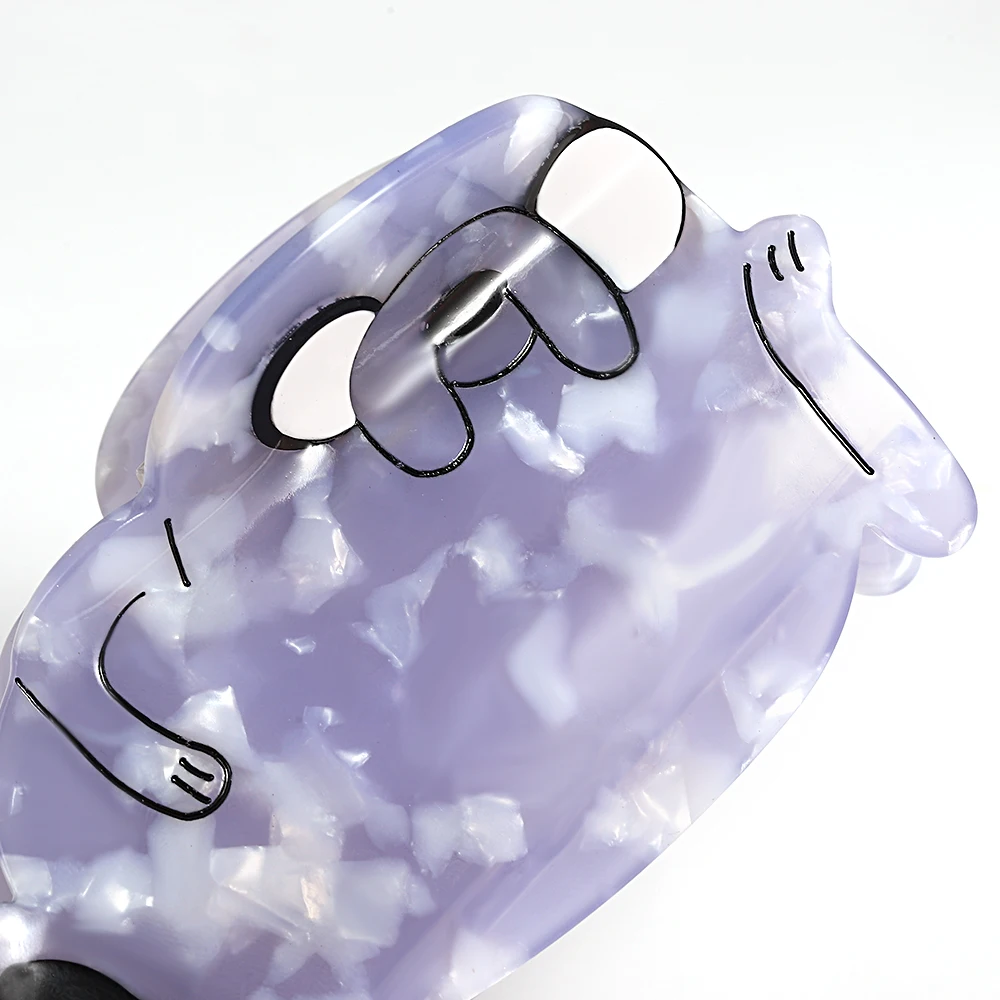 AENSOA Original Nischen-Cartoon-Haarnadel, niedlicher Seelöwe, kleines Tier, Klaue, Clip, fortgeschrittener Essigsäure-Acryl-Kopfschmuck für Frauen – Detail 18