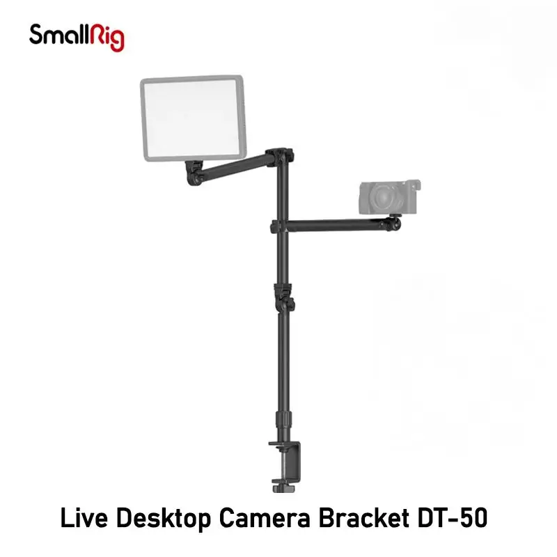 

SmallRig Live Desktop Camera Bracket Arm Clamp Extend Light Stand Camera Boom Arm Bracket for Light DSLR Smartphone DT-50 4456