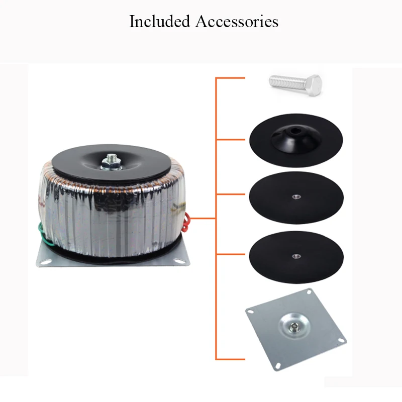 BAHOD 1800w 220v Input Dual AC Output Toroidal Power Transformer for HIFI Amplifier Audio