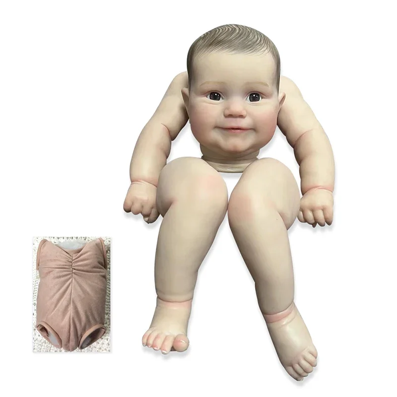 Kit de poupée bébé Reborn Maddie deux tailles 19/24 pouces, Kit déjà peint avec corps et yeux en tissu