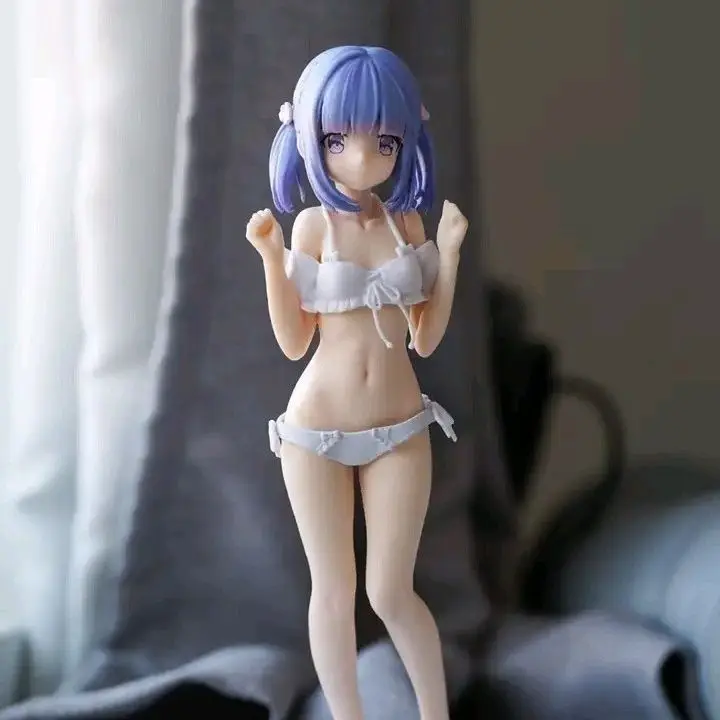 

White thin young dance sakamoi swimsuit figure cute little loli ornament beautiful girl two-dimensional chassis animation model