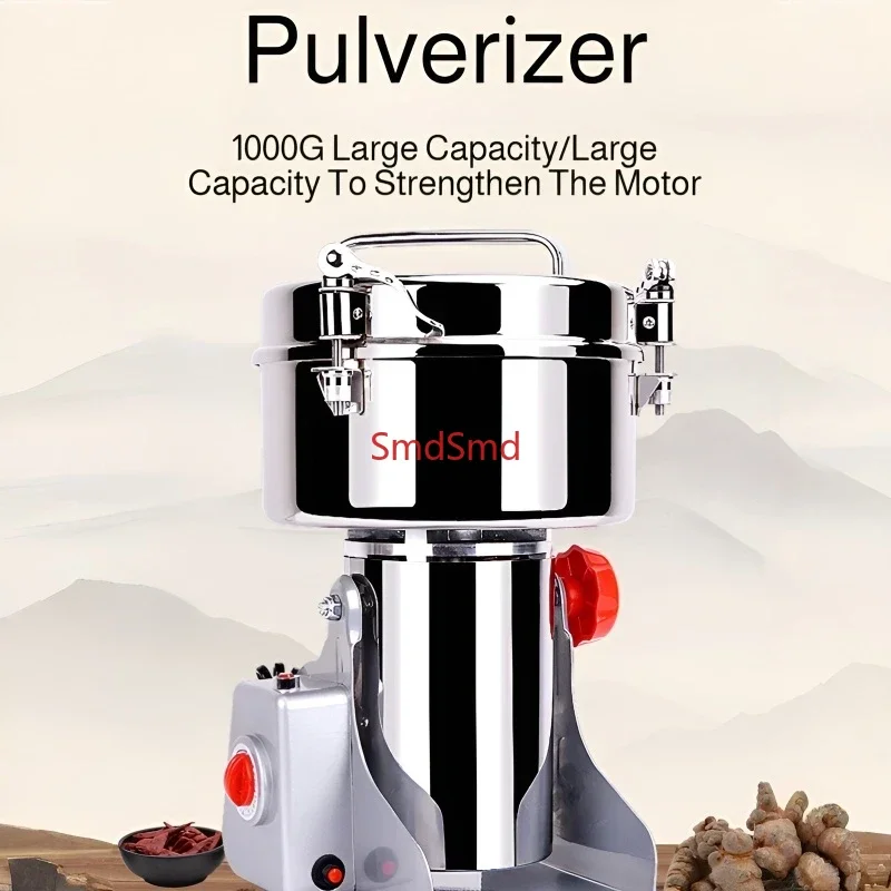 Grains and Cereals Grinder Grains Spices Coffee Dry Food Grinder Mill Grinding Machine Gristmill Home Flour Powder Crusher