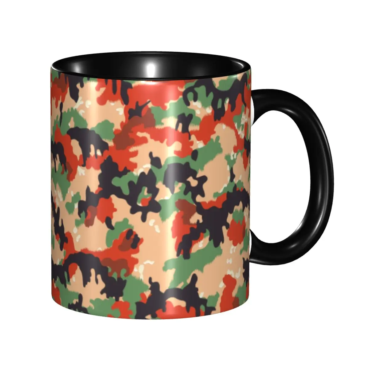 

Personalized Swiss Camouflage Coffee Mug DIY Camo Ceramic Tea Milk Cups