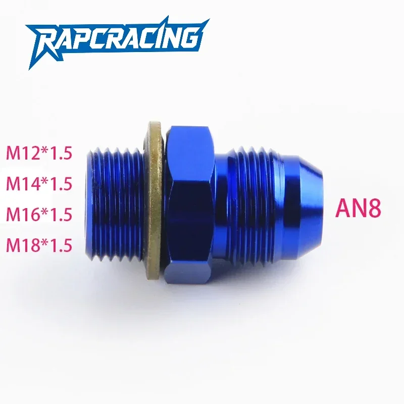 AN8 male M16 P1.5 M12 * 1.5 M12 x 1.5 18*1.5 to 8an an8 an 8 male adaptor adapter Fitting