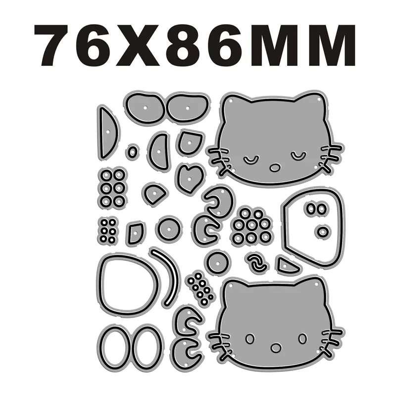 New 2022 Kind Little Cat Brother And  Metal Cutting Dies For DIY Scrapbooking Card Making Embossing Craft Decorative No Stamps