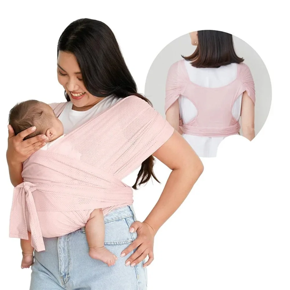 

Newborn Front Holding Baby Wrap Carrier Infant Kangaroo Bag Cotton Infant Backpacks Mesh Horizontal Holding Type