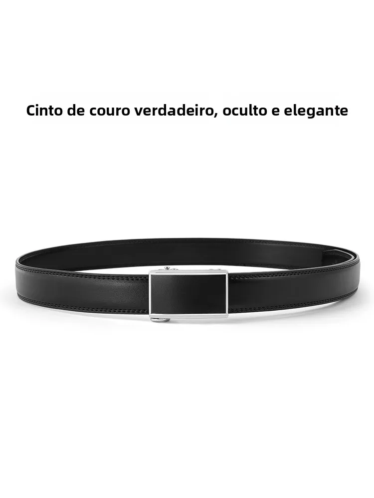 vintage-leather-belt-slim-automatic-buckle-casual-wear-for-men-elderly-fashion-business-style-simple-design-narrow-waistband