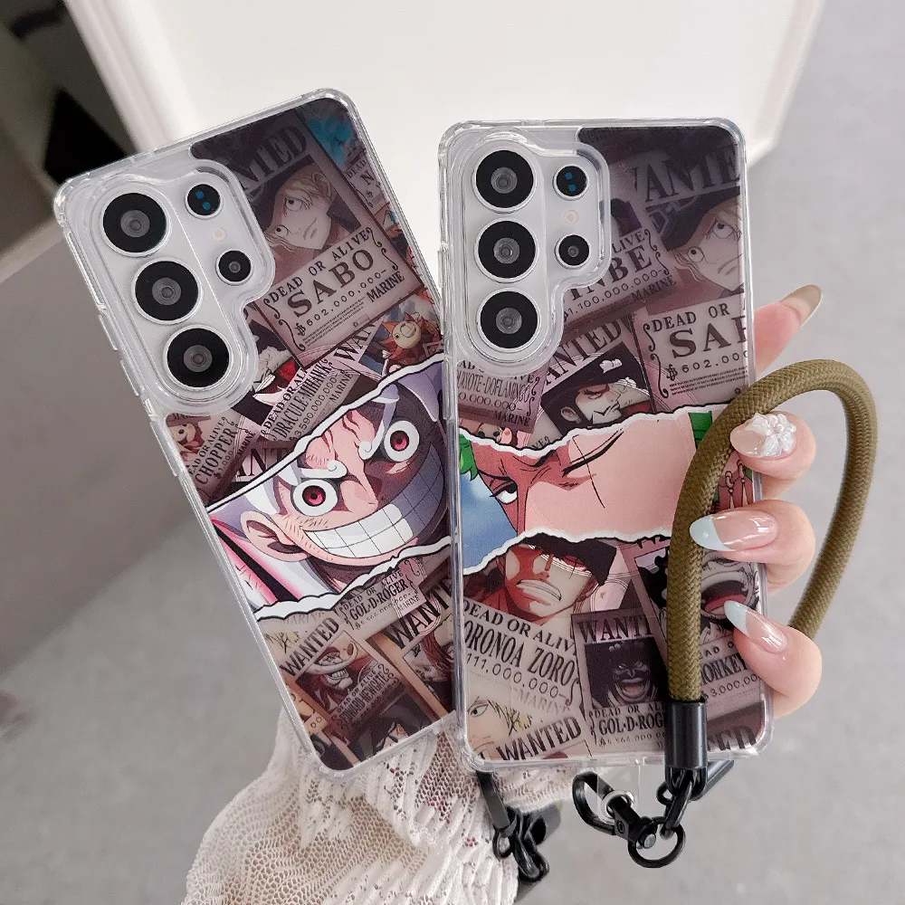 Anime One Piece Luffy Roronoa Zoro Magnetic Magsafe Wireless Charge Phone Case For Samsung Galaxy S26 25 24 23 Ultra Puls Cover