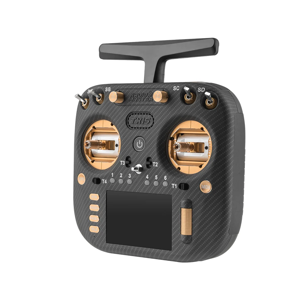 RadioMaster TX15 Max Radio Controller 3.5inch IPS Touchscreen ExpressLRS With AG02 CNC Hall Gimbal Built-in Gyro Microphone thumbnail 5