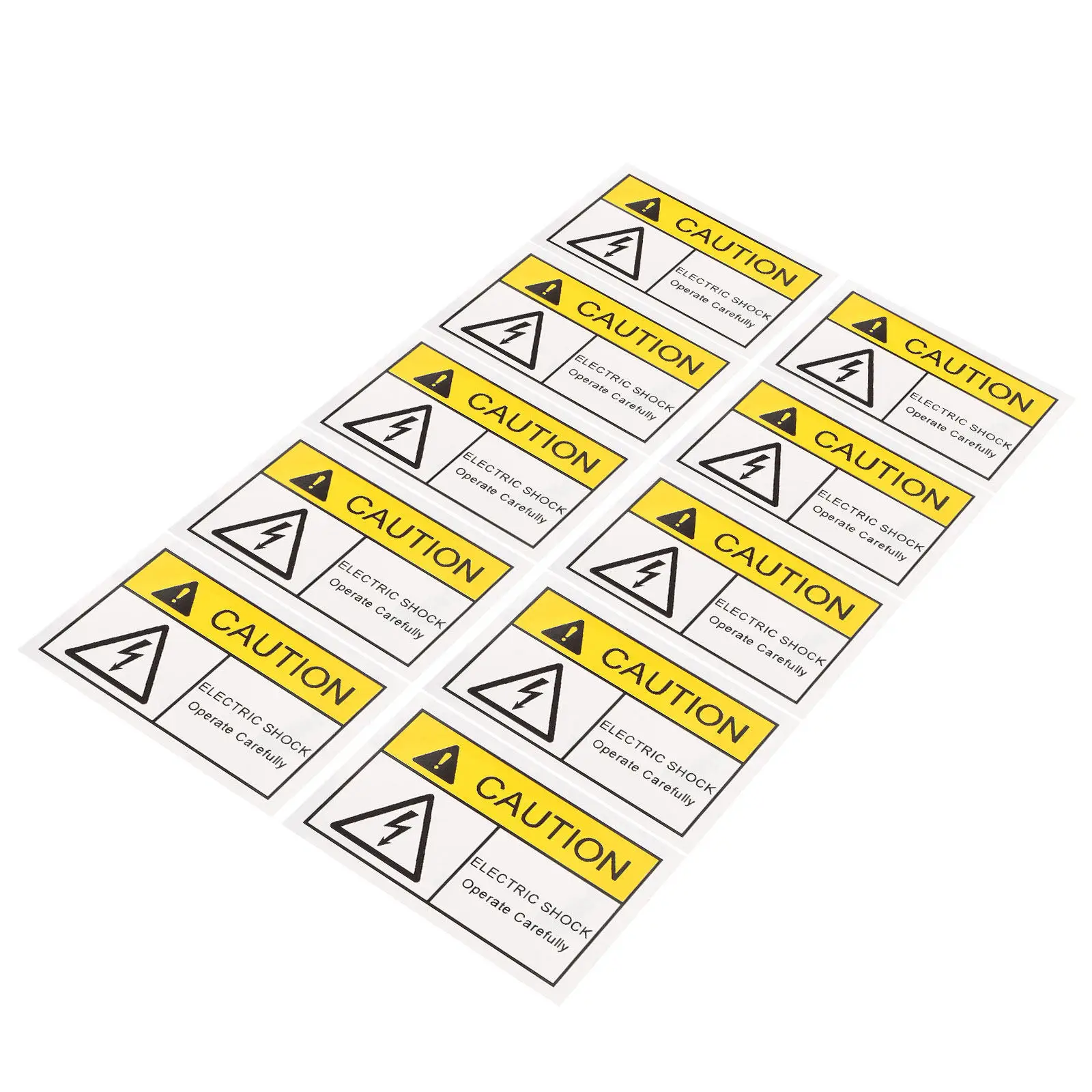 

10 шт. наклеек-предупреждений о электрическом токе, виниловые самоклеящиеся этикетки с сильной адгезией, легко наносятся на двери электрических шкафов и высоковольтное оборудование