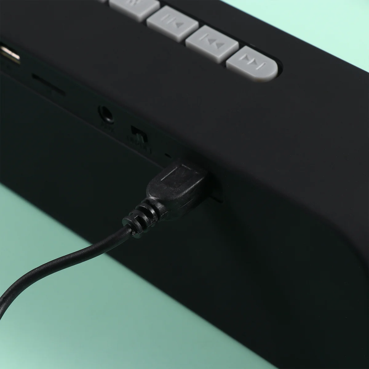 

1pc Wireless Mini Portable Computer Speaker Dual Horn Subwoofer Stereo Multi-Purpose Green Durable Premium Quality Simple Design