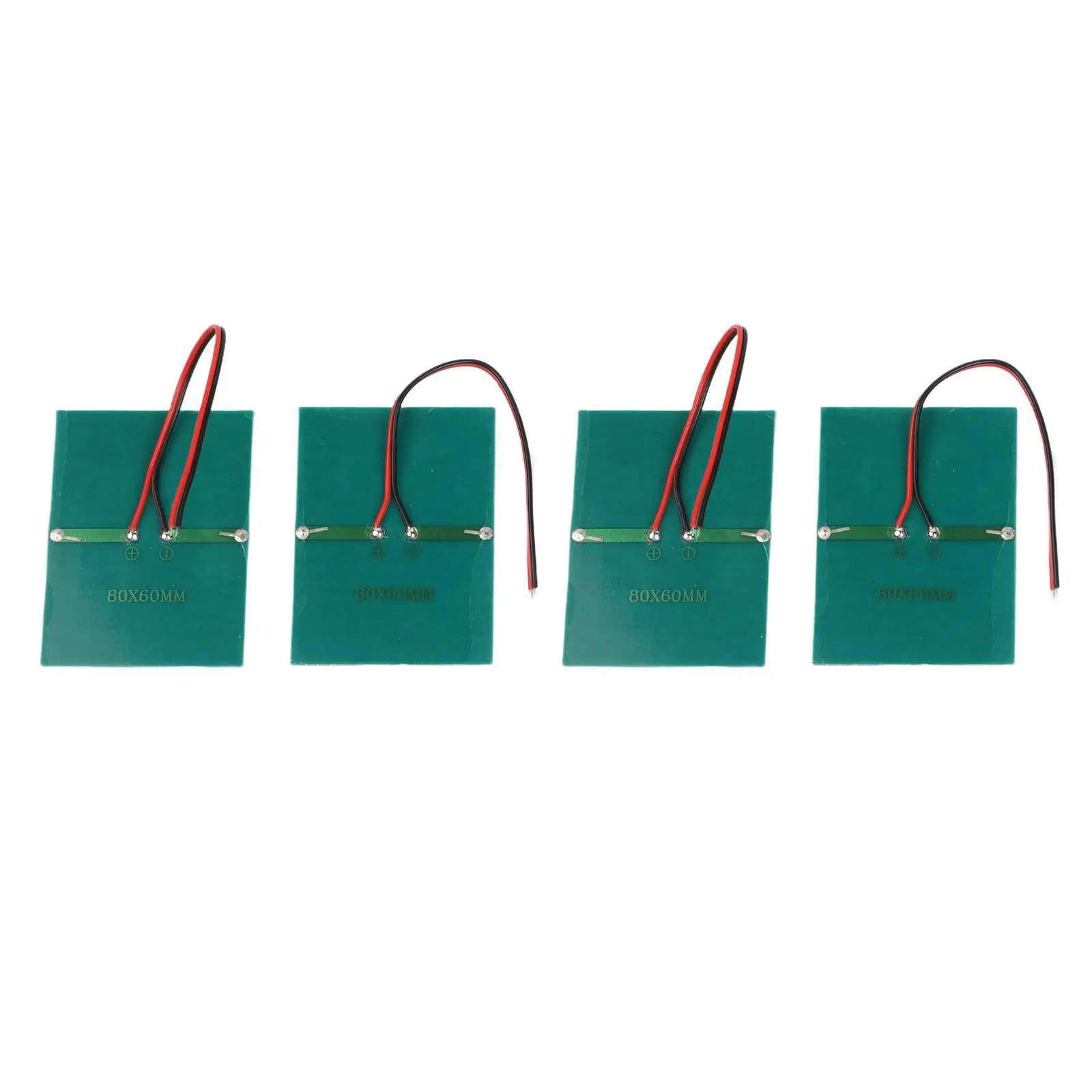 Set of 4 Solar Panels 0 65W 1 5V with Connecting Wires for Outdoor Small Appliance Energy Supply and for custom for Solar Power