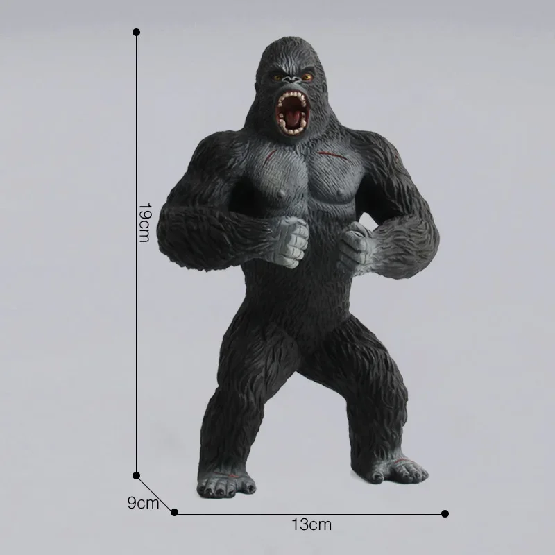 King Kong Gorilla Action Toys, Figurines de dessin animé, Collection d'Auckland, Modèle, Big Chimpanzé, Poupées animales pour garçons, Cadeau pour enfants