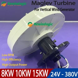 8KW 10KW 15KW Maglev Wind Turbine Generator 24V - 380V Low Rpm AC DC Power Magnetic Dynamo Hydro Alternator Free Energy Windmill