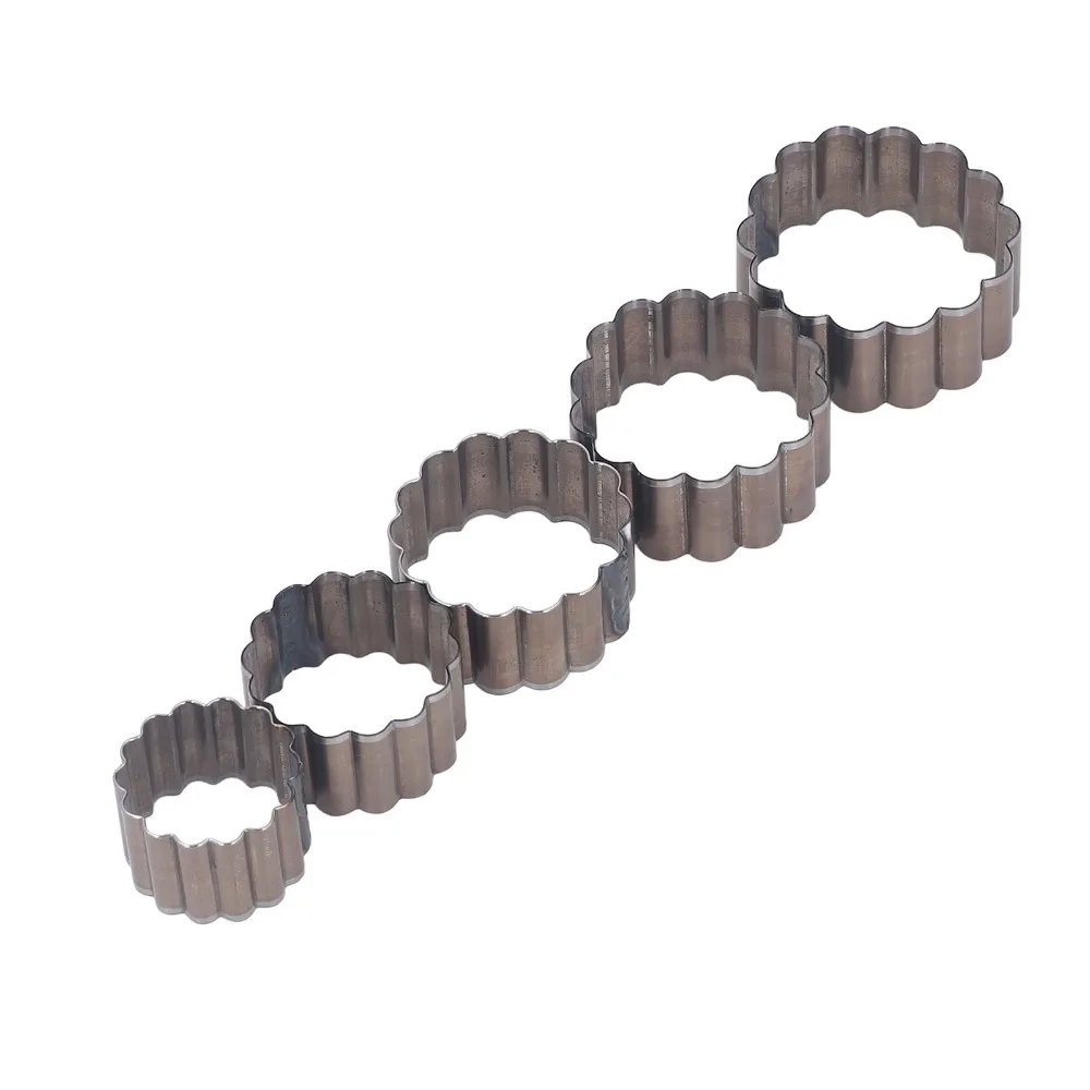 

5PCS Alloy Steel Leather Cutting Dies Set Flower Shape Fine Processing Leather Hollow Punch Tool for DIY Craft