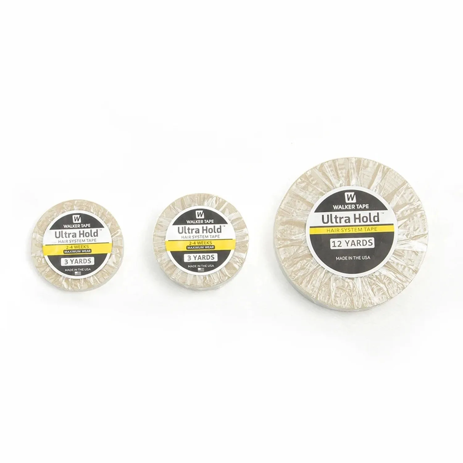 الترا عقد الدانتيل الباروكة الشريط الغراء لاصق نظام الشعر تمديد الشريط 3/12 ياردة ل وصلات شعر مستعار الشعر المستعار