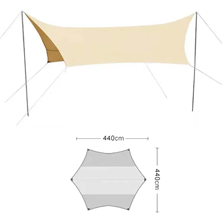 Large Ultralight Waterproof Factory Beach Sun Shade Canopy Hammock Outdoor Shelter Awning Rain Fly Camping Tent Tarp