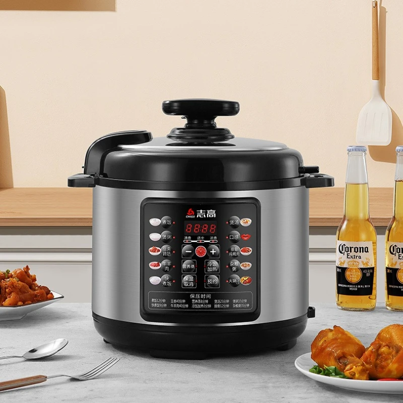 4L Electric Pressure Cooker Multifunction Smart Timer Rice Cooker Pressure Cooker Thickened Bottom Explosion Proof Gas