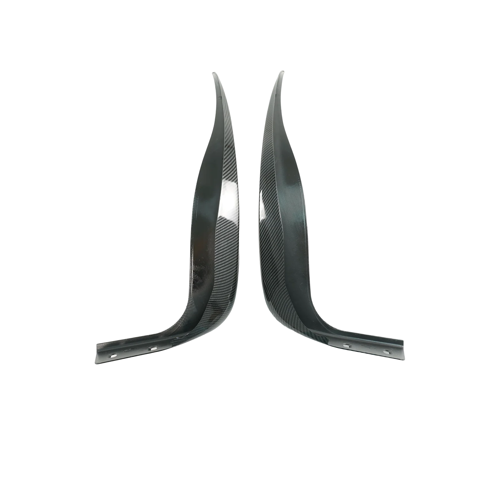 لسيارة كورفيت C6 Z06 ZR1 2005-2013 الجانب الأيسر والأيمن الخلفي سبلاش الحرس الطين اللوحات طقم الجسم ماتي/ألياف الكربون الأسود اللامع نمط