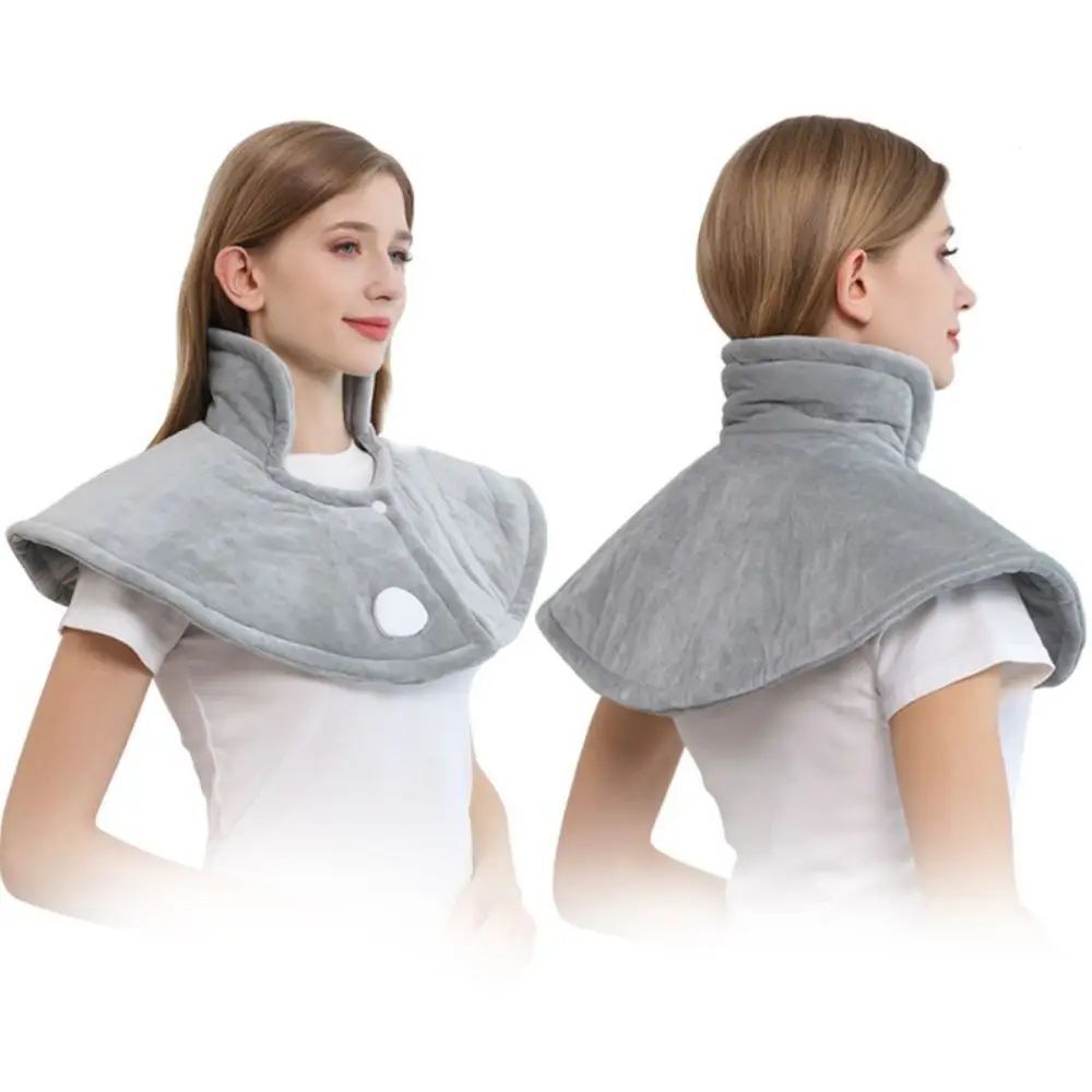 Washable Warm Shawl 6-Level Temperature 4-Speed Timing Heated Shoulder Wrap Auto Shut Off Electric Powered Electric Heating Pad