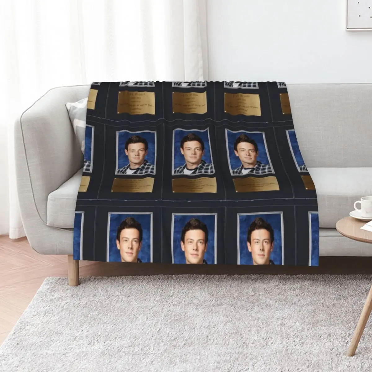 

Plaque of Finn Hudson Throw Blanket Multi-Purpose Soft Big Single warm for winter Blankets