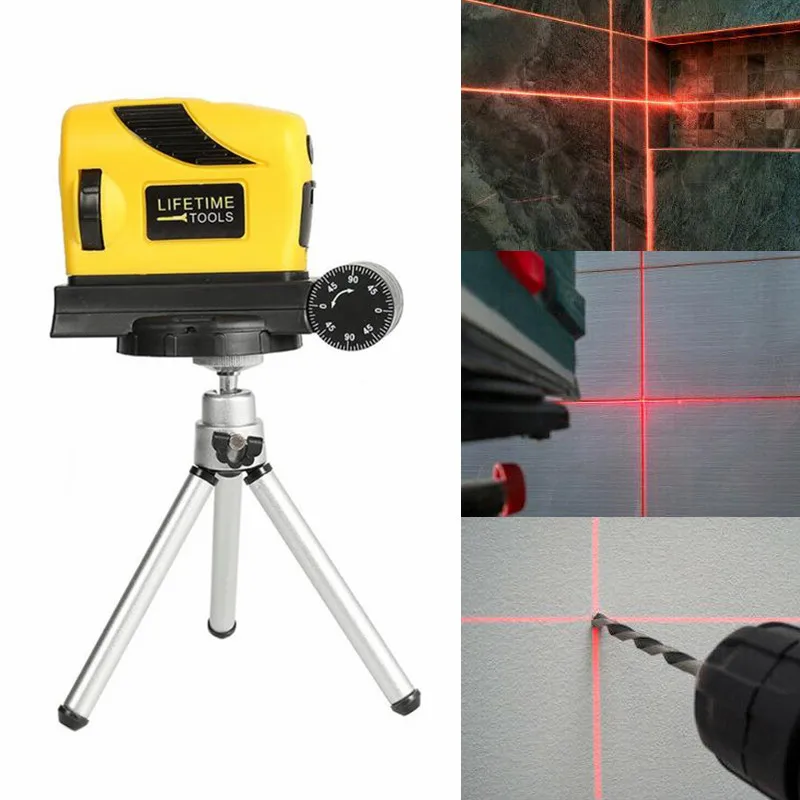 360 Degree Laser Level Self-Levelling 2 Line 1 Point Horizontal & Vertical Red Measure Drop Shipping