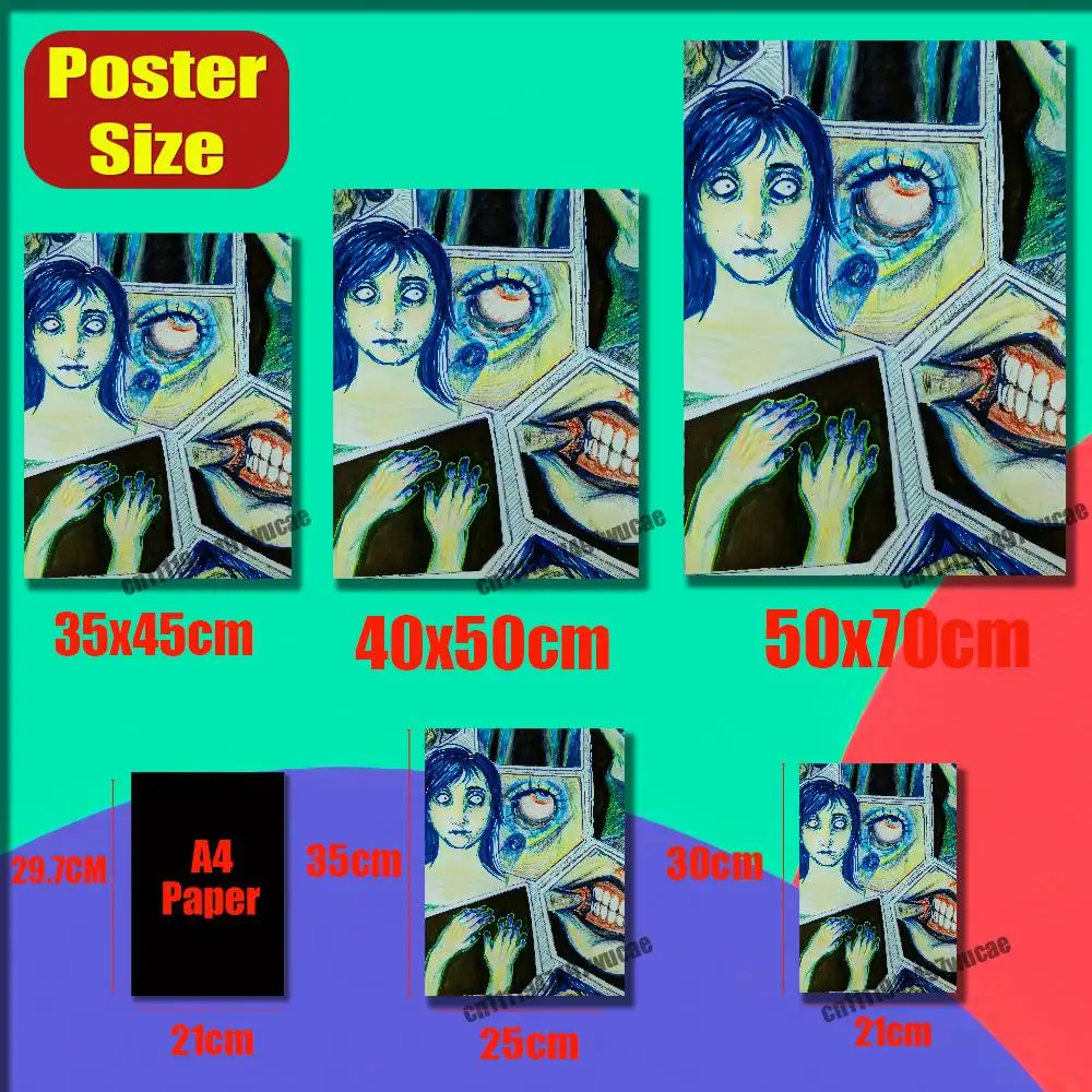 For No Im Not a Human Poster Cover Wall Murals Home Custom Self-adhesive Decoration Sticker Playbill Film