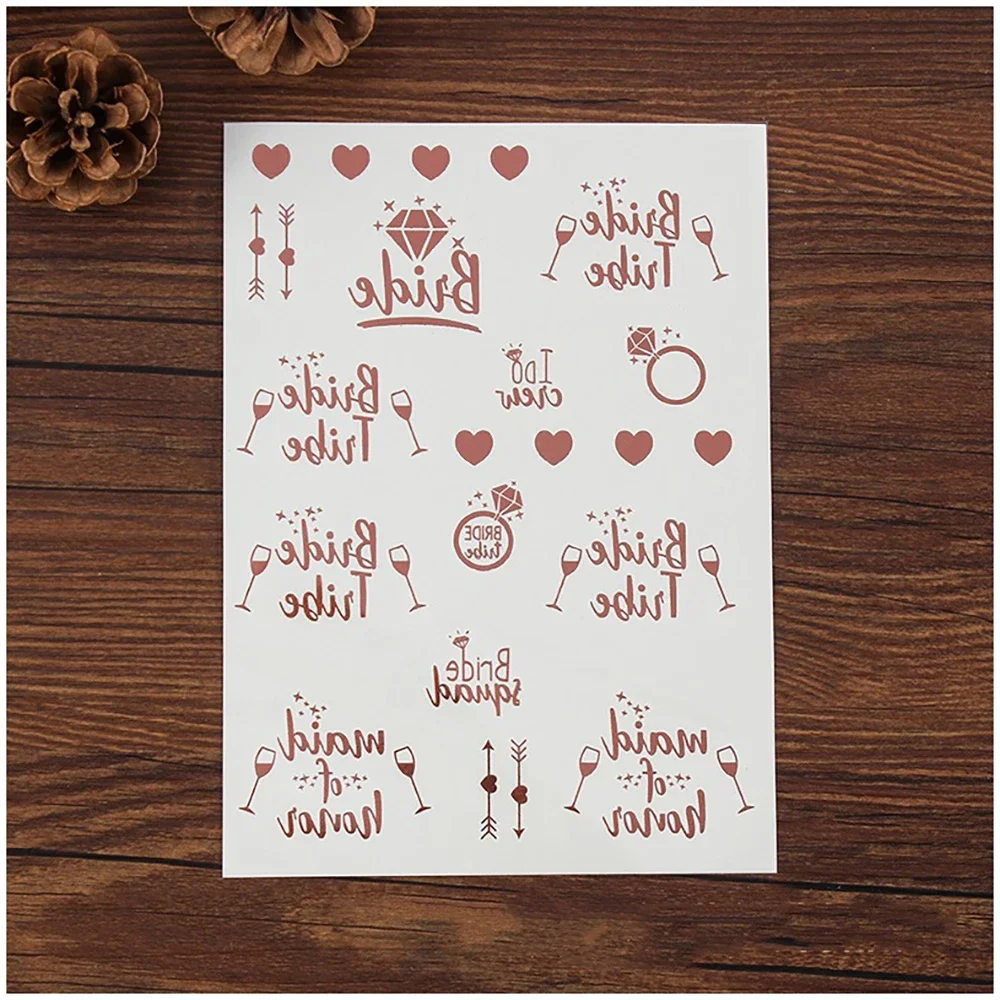 Brautschleier für Junggesellenabschiede, Roségold, Schärpe, Stirnband, glitzerndes Braut-Banner für Junggesellinnenabschiede, Hochzeit im Freien, erschwingliche Gastgeschenk – Detail 22