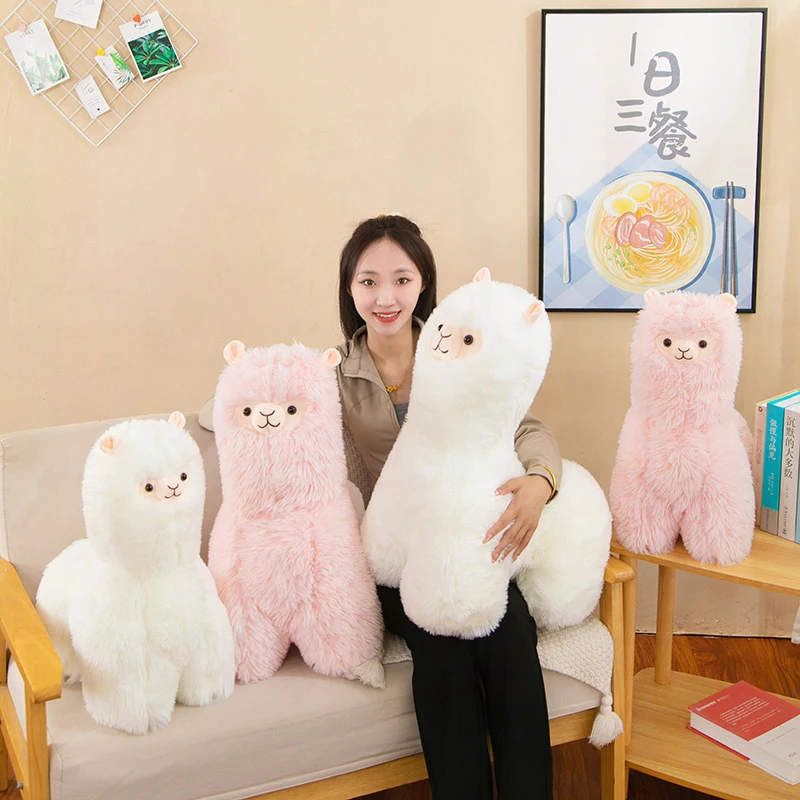 

Kawaii Alpaca Plush Toy 9 Inch Stuffed Animal Pillow Cute Plushie for Kids Birthday Gift Soft Cuddly Doll for Children