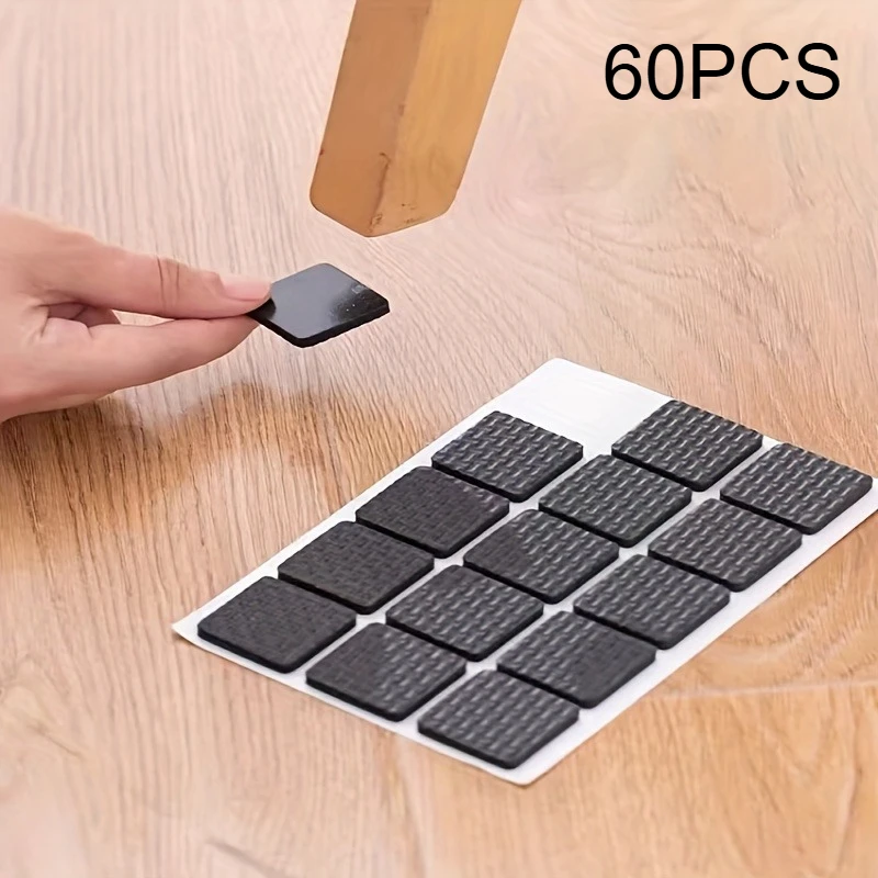 [60pcs Anti-Noise Chair Leg Protectors] 60pcs Anti-Noise Chair Leg Protectors, Non-Slip Furniture Pads