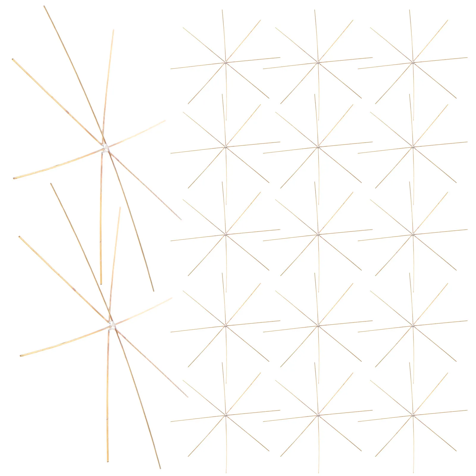 

30Pcs Snowflake Wire Forms Metal Frames Flexible Copper Beading Wire for Christmas Ornaments Jewelry Making Craft Supplies 9.5cm