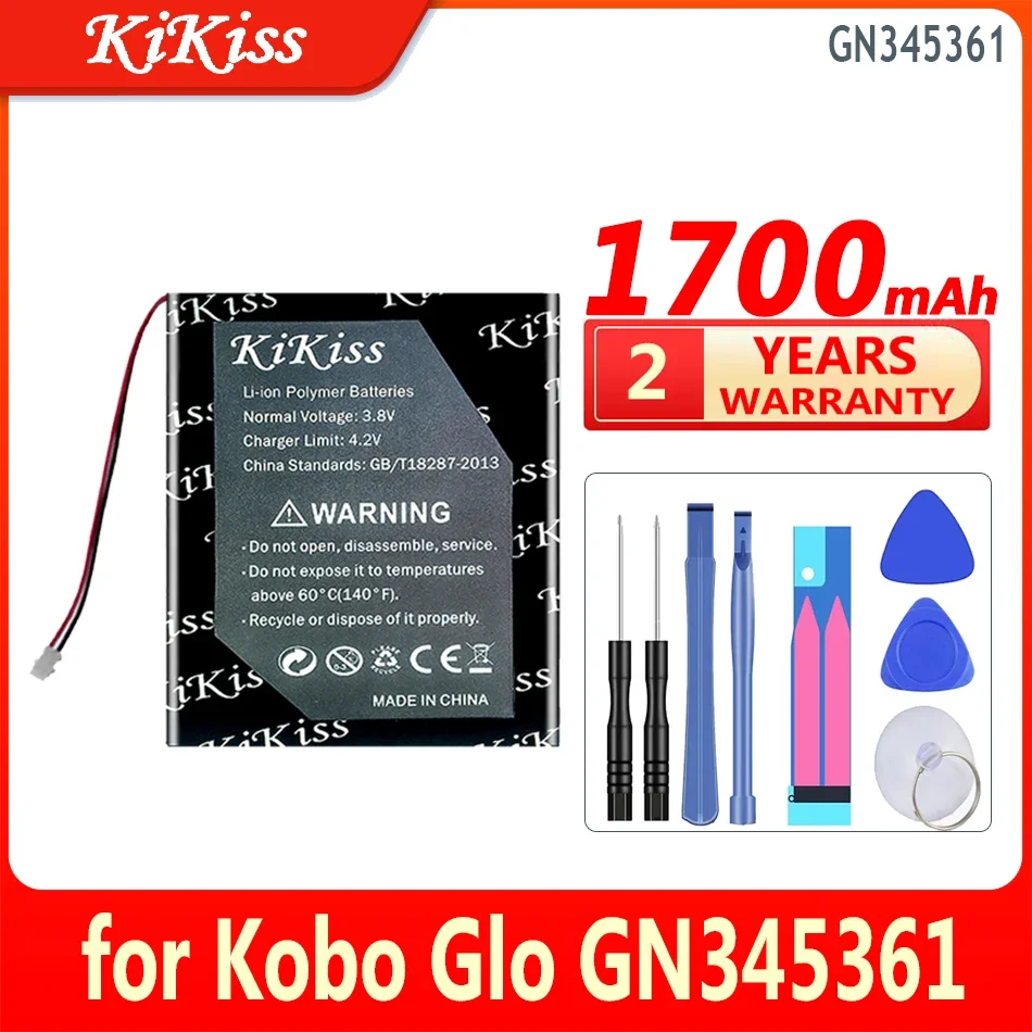 1700mAh KiKiss Powerful Battery GN345361 for Kobo Glo Electric Book